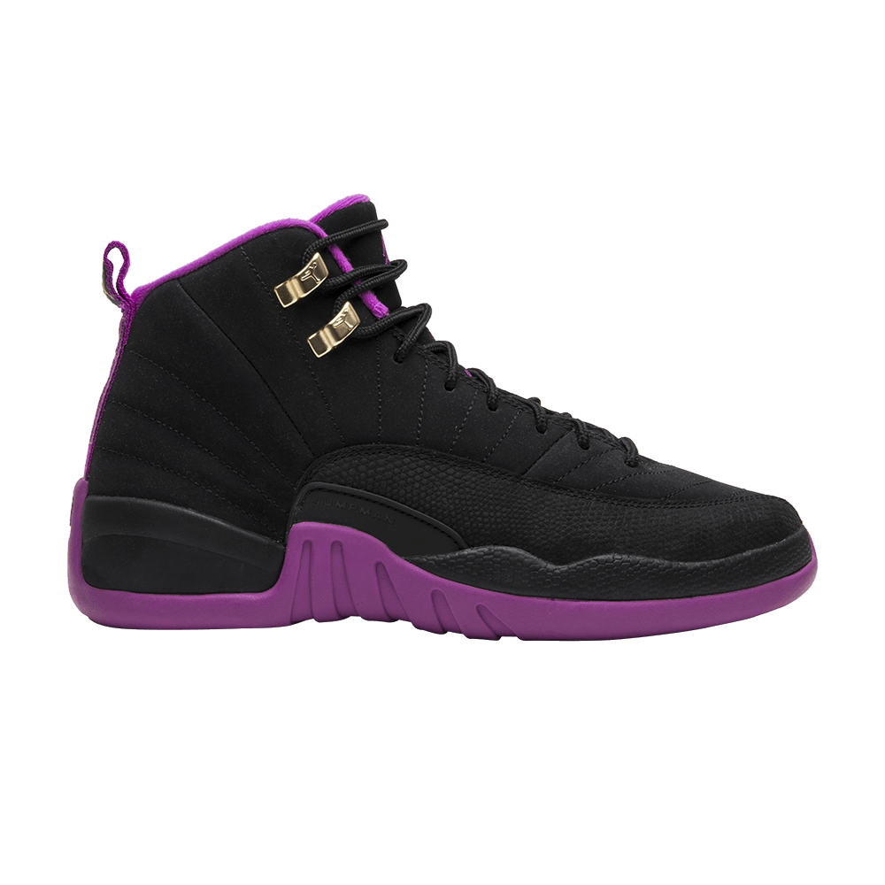 Pre-owned Air Jordan 12 Retro Gg 'hyper Violet' In Black
