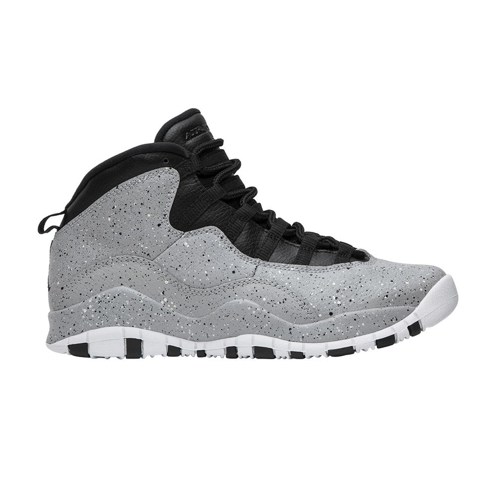 Pre-owned Air Jordan 10 Retro Gs 'cement' In Grey