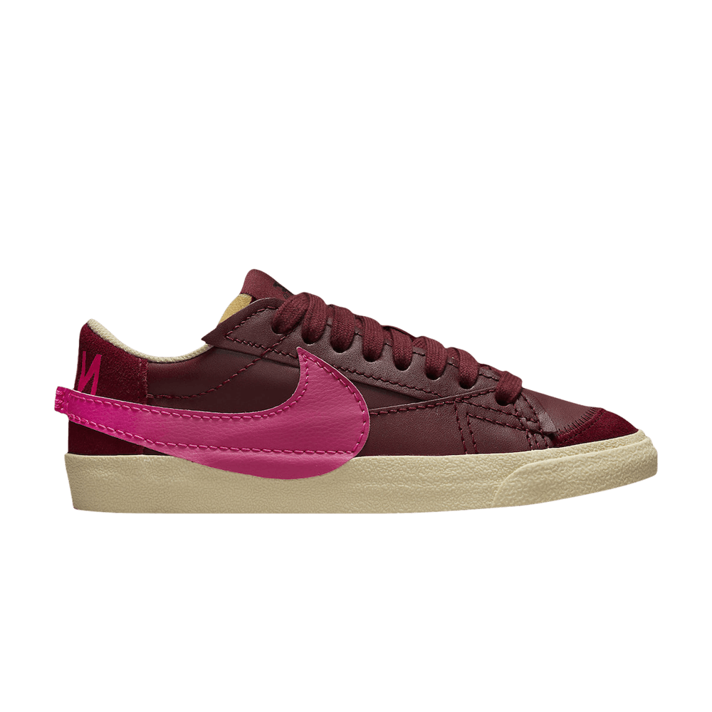 Pre-owned Nike Wmns Blazer Low '77 Jumbo 'team Red Pink Prime'