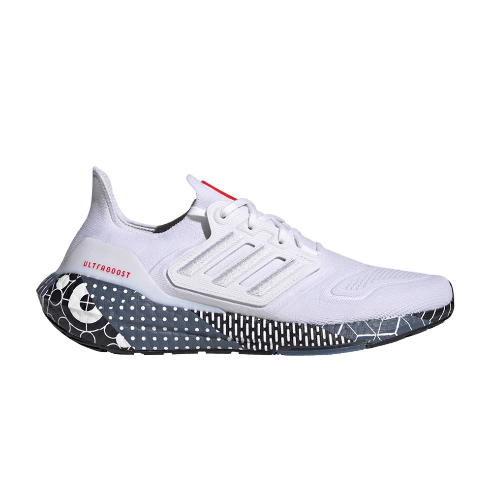 Pre-owned Adidas Originals Ultraboost 22 'patchwork Graphic' In White
