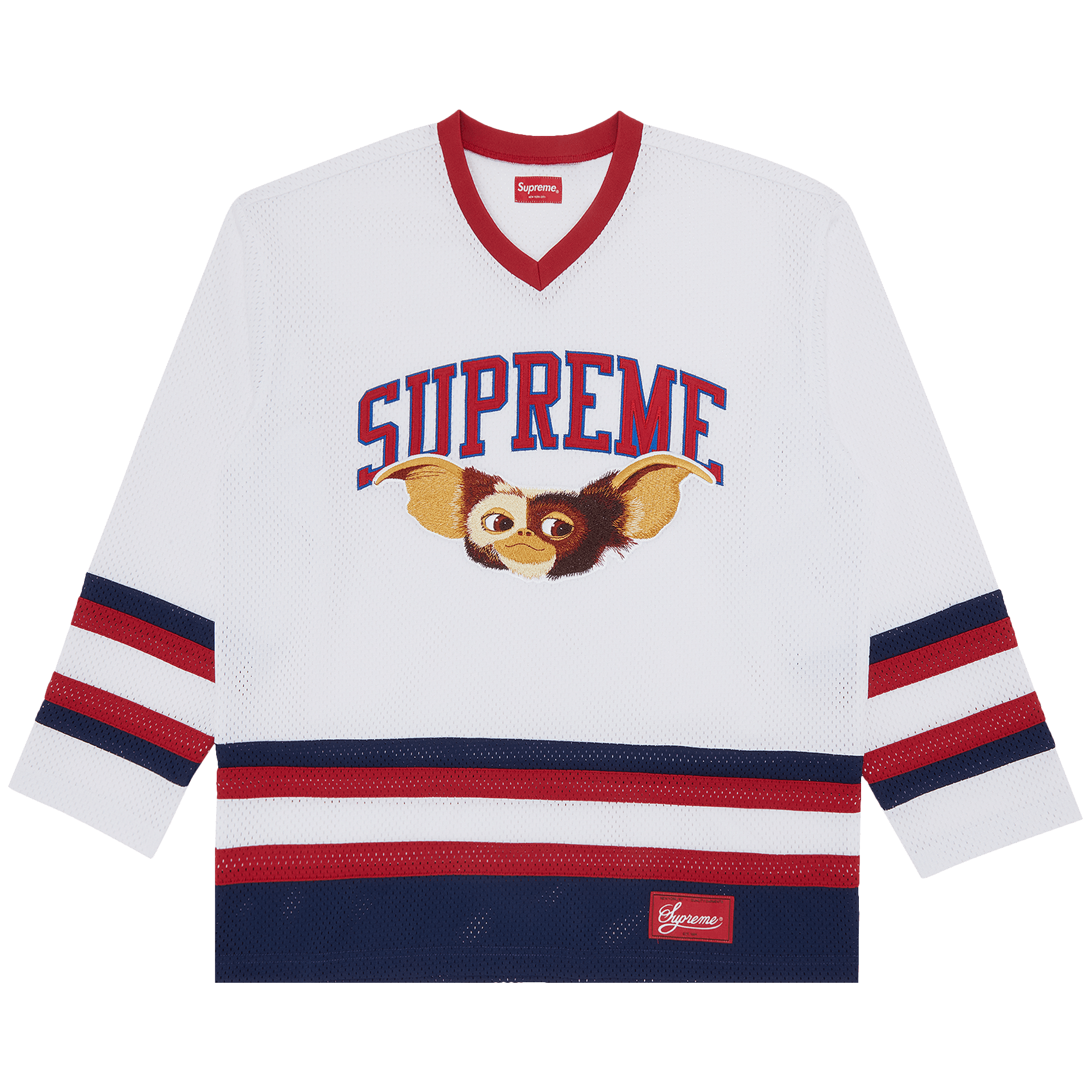 Pre-owned Supreme Gremlins Hockey Jersey 'white'