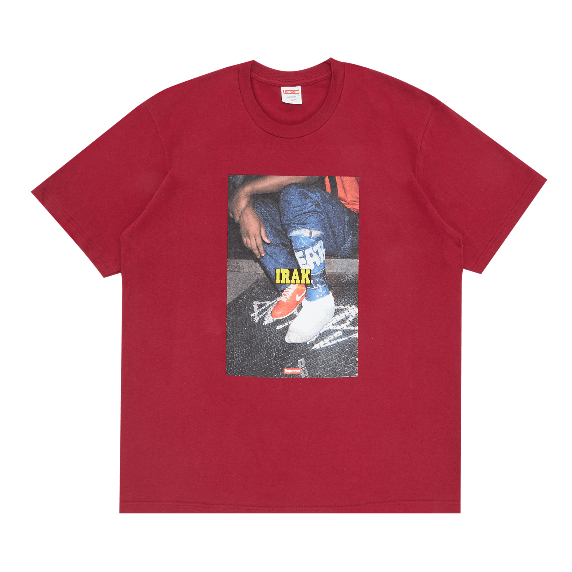 Supreme x IRAK Cast Tee 'Cardinal'