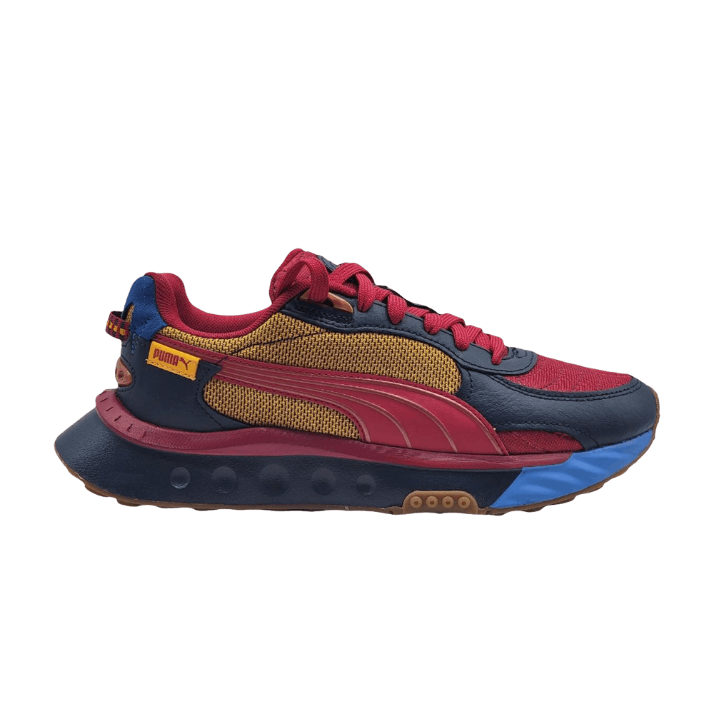 Pre-owned Puma Wild Rider Gf Jr 'spellbound Persian Red' In Blue