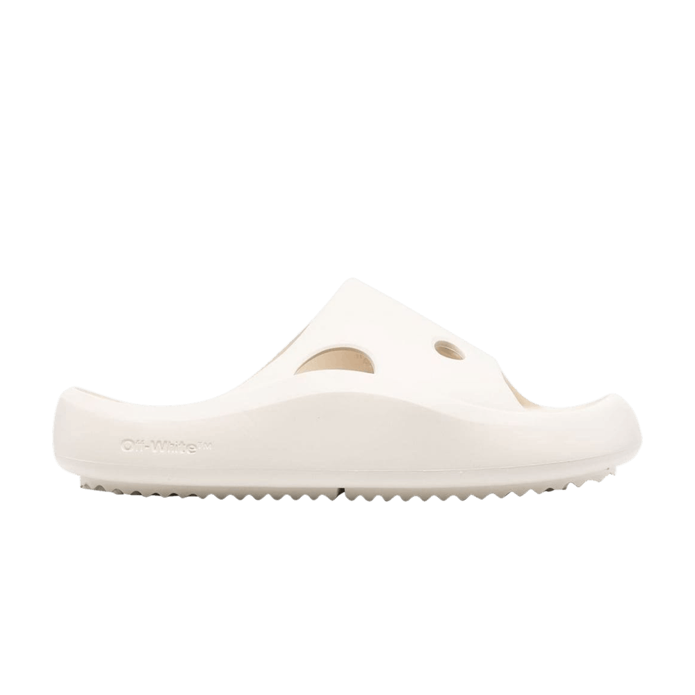 Off-White Meteor Rubber Sliders 'Light Beige'