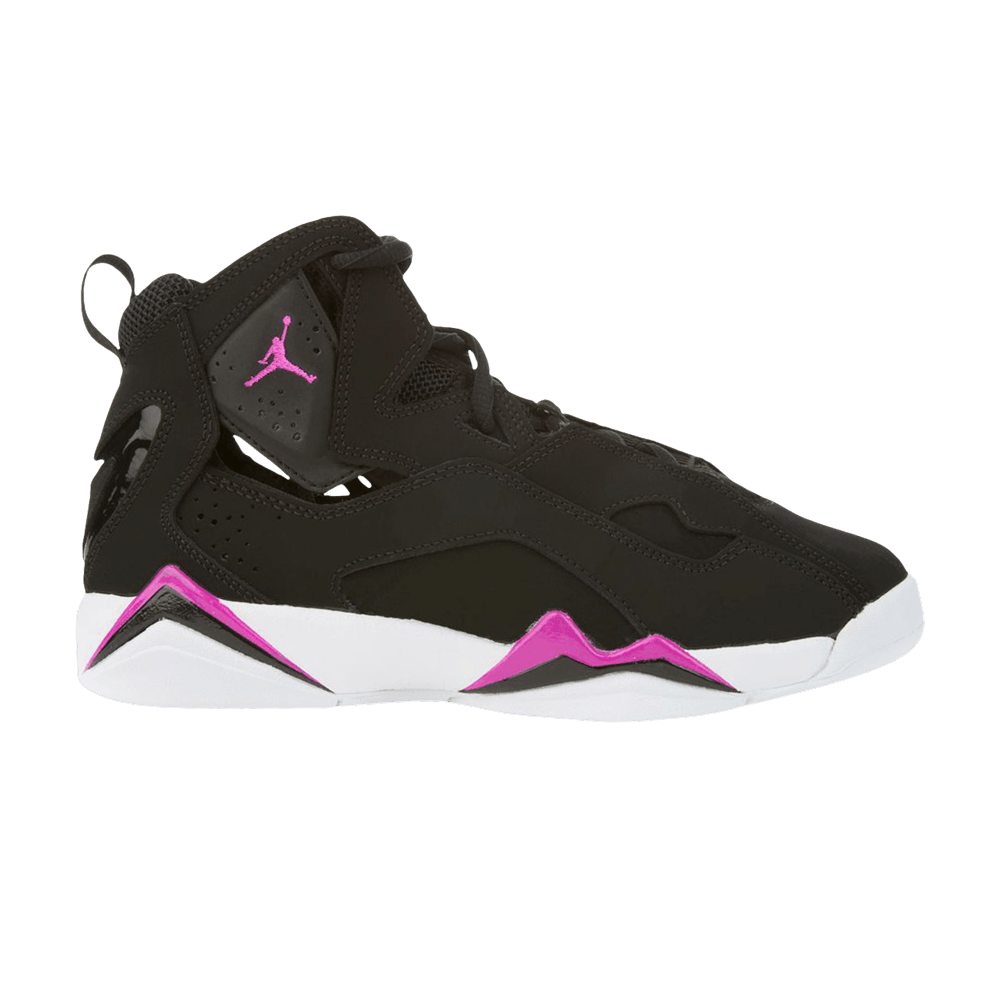 Pre-owned Air Jordan Jordan True Flight Gs 'black Fuchsia'