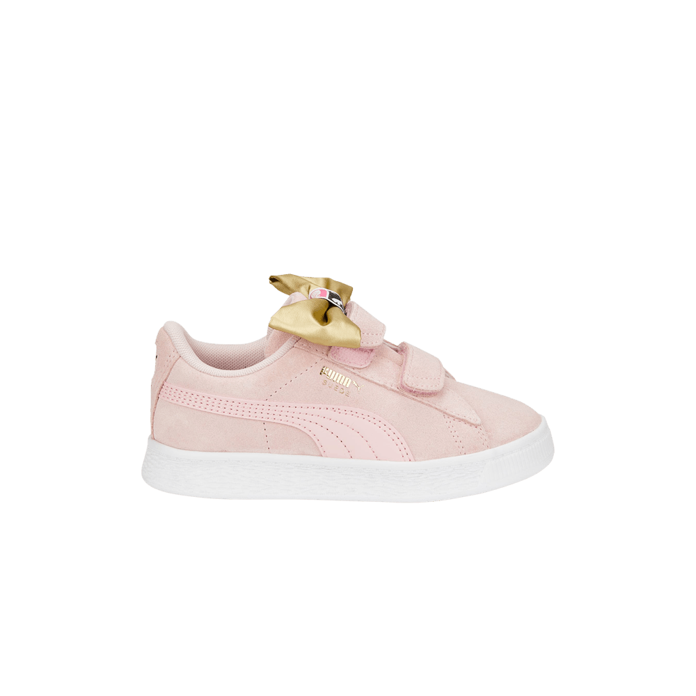 Pre-owned Puma Suede Classic Light Flex V Little Kid 'bow - Almond Blossom' In Pink