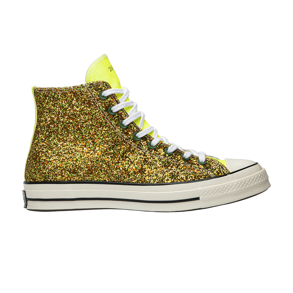 Converse Chuck Taylor All-Star 70 Hi JW Anderson Glitter Gold Silver