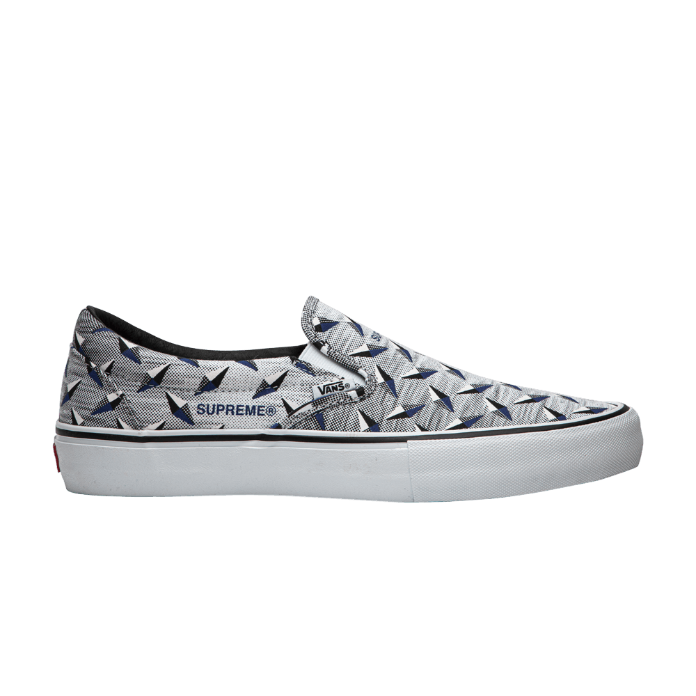Supreme x Vans Classic Slip-On Pro 'Diamond Plate White'