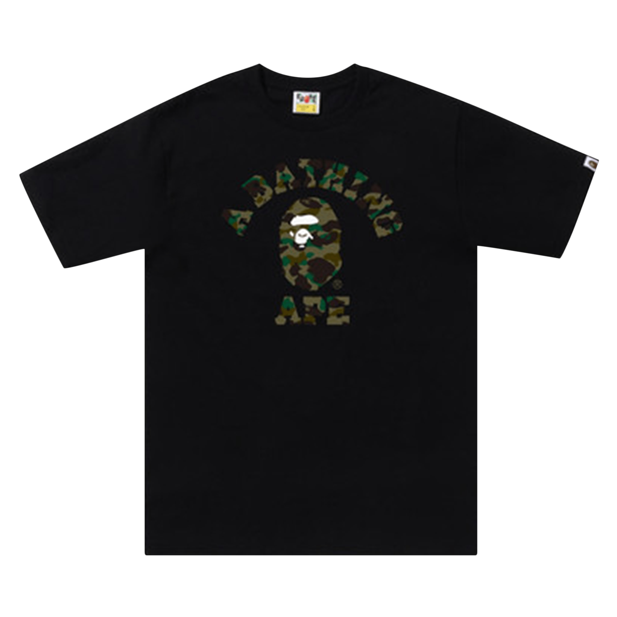 BAPE 1st Camo College Tee 'Black/Green'