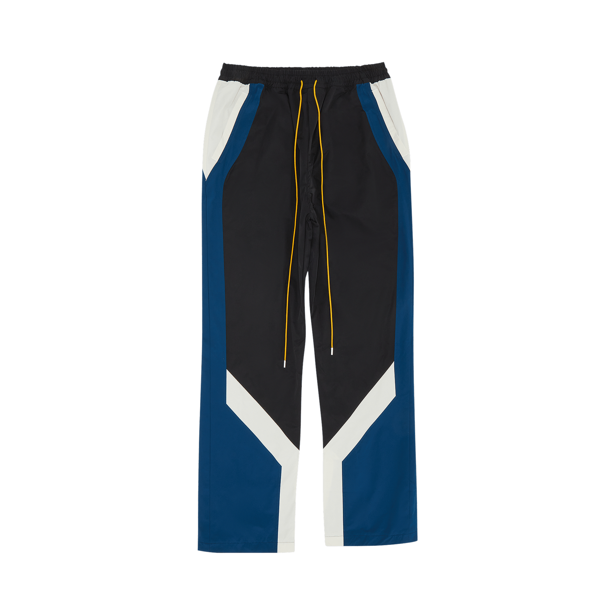 Pre-owned Rhude Color Blocked Track Pant 'black/creme'