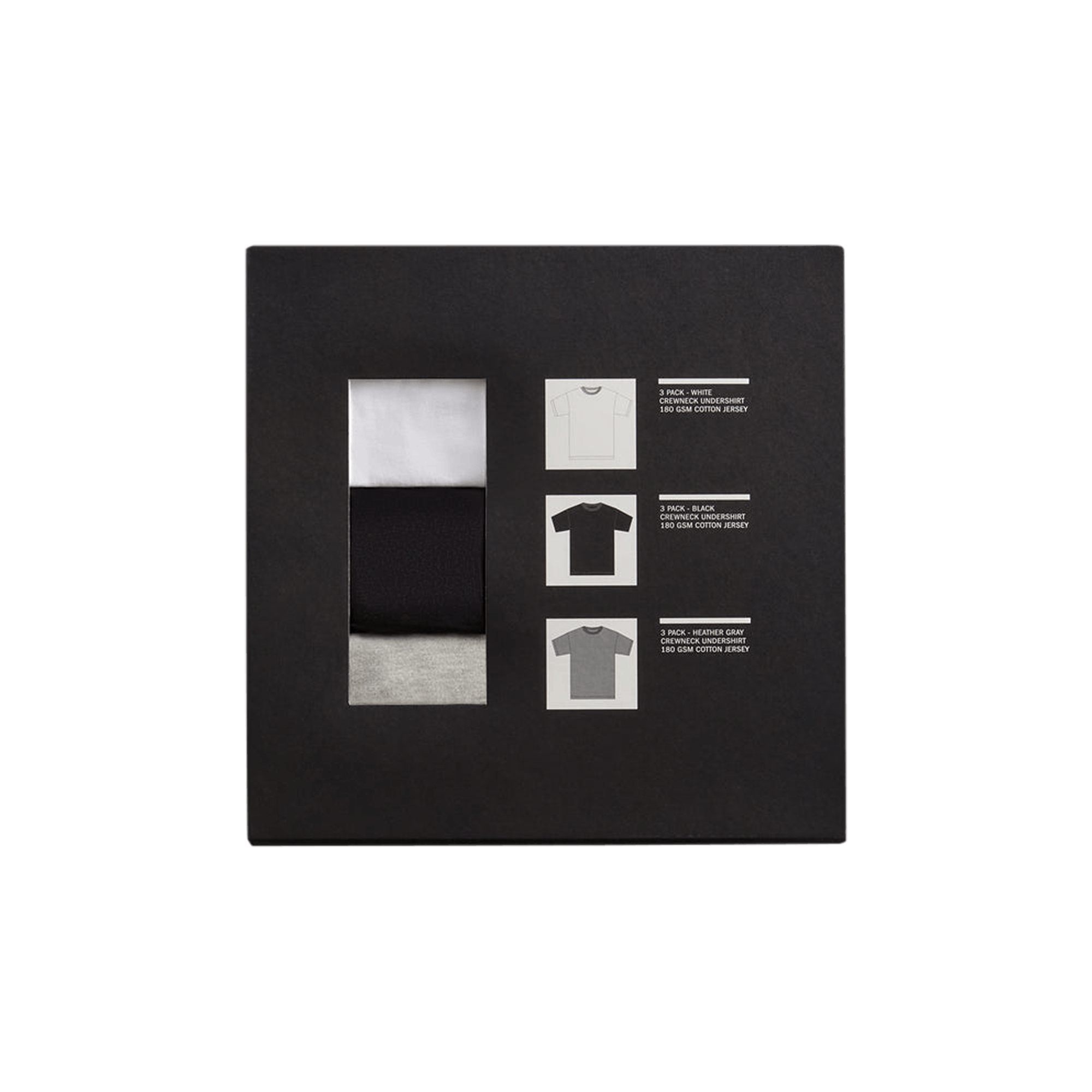 Kith Undershirt 3-Pack 'White/Heather Grey/Black'