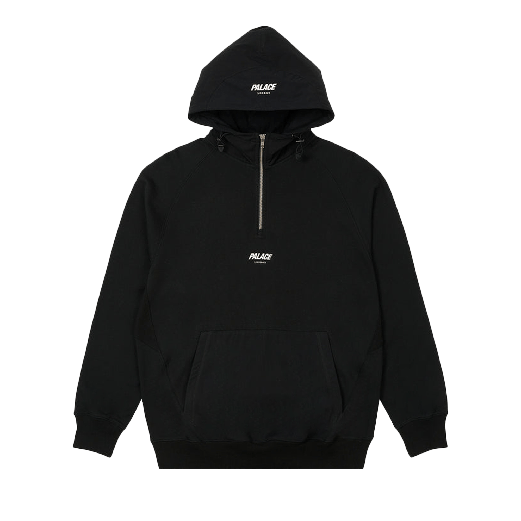 Palace 1/4 Zip Cotton Panel 'Black'