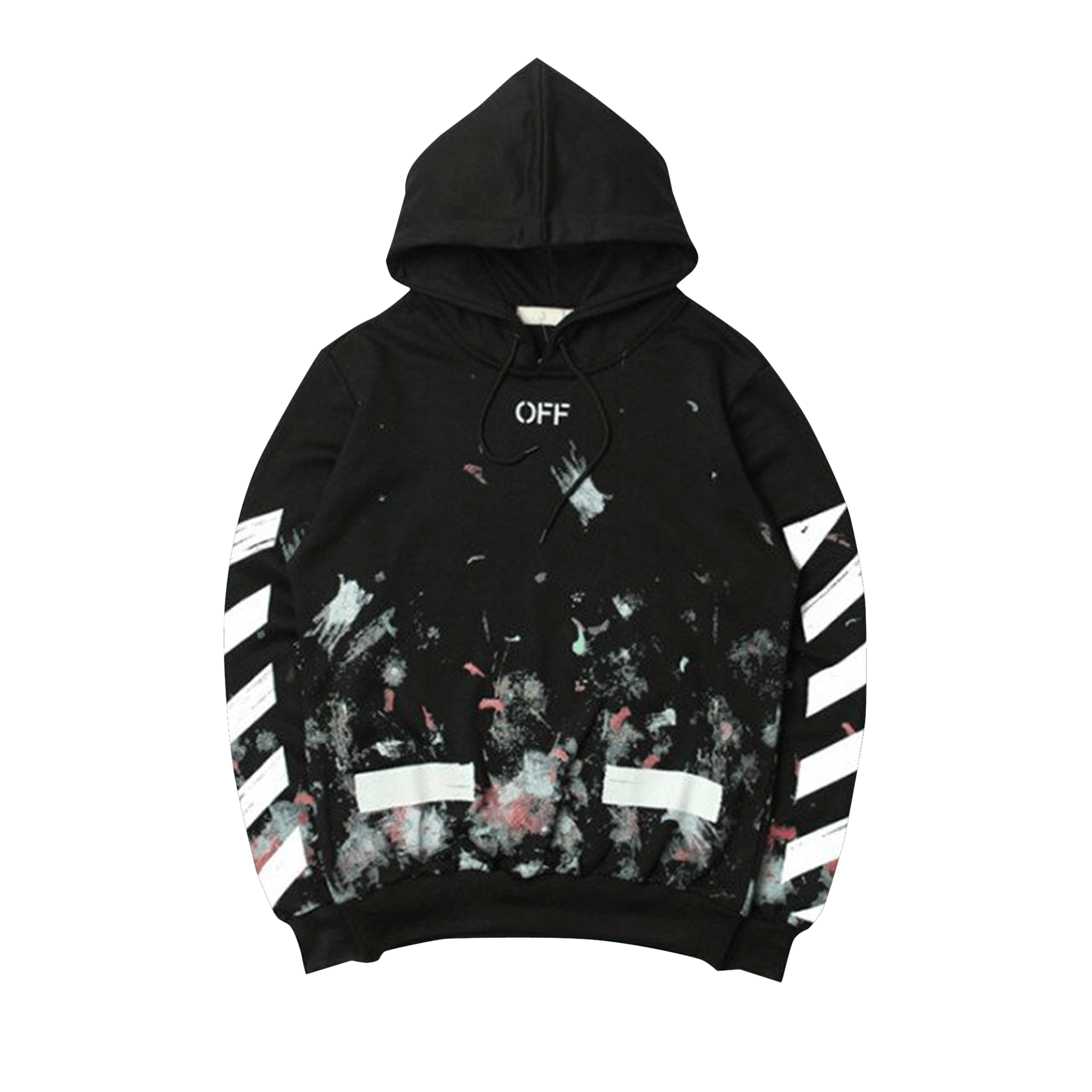Off-White Diag Galaxy Brushed Over Hoodie 'Black'
