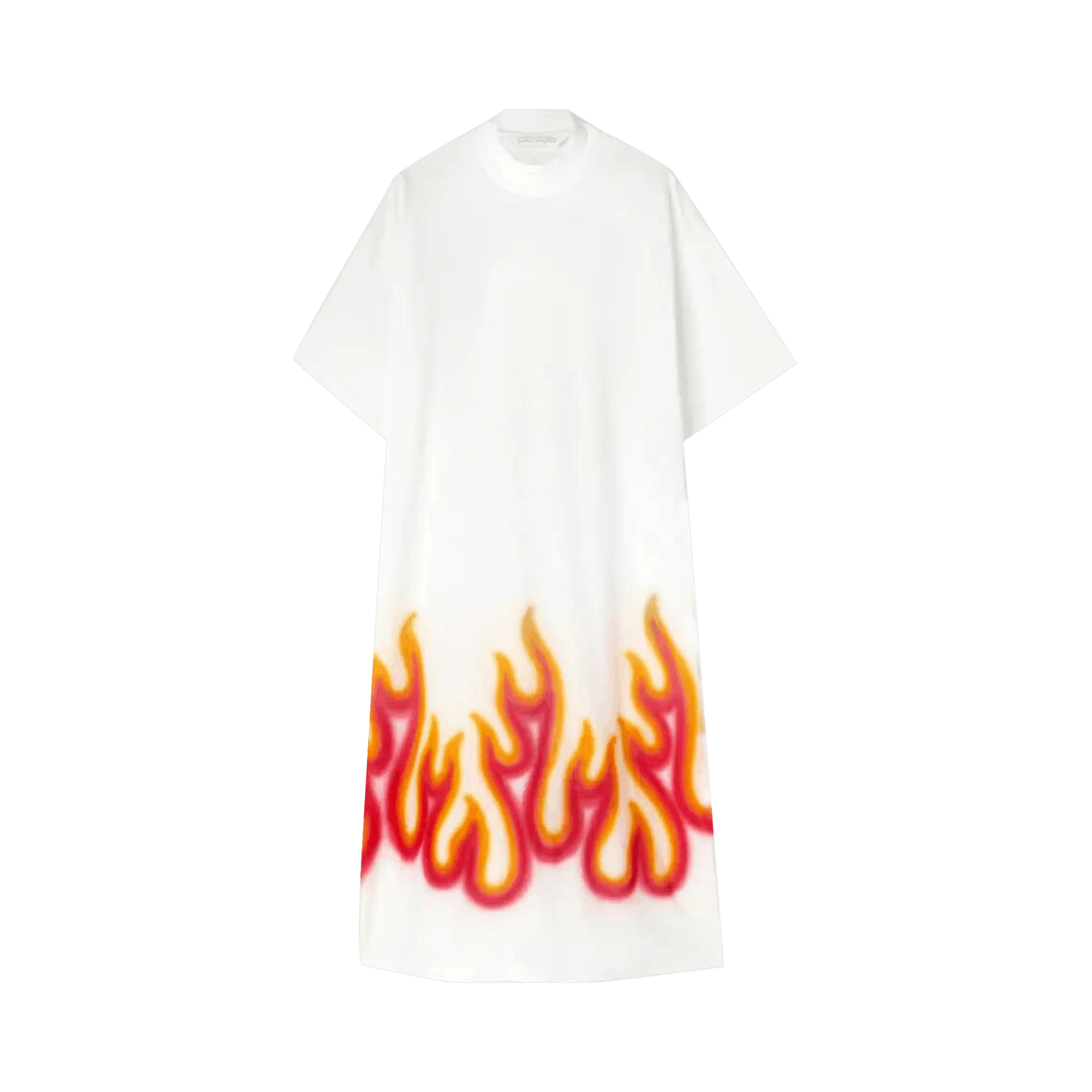Pre-owned Palm Angels Burning T-dress 'off White/red'