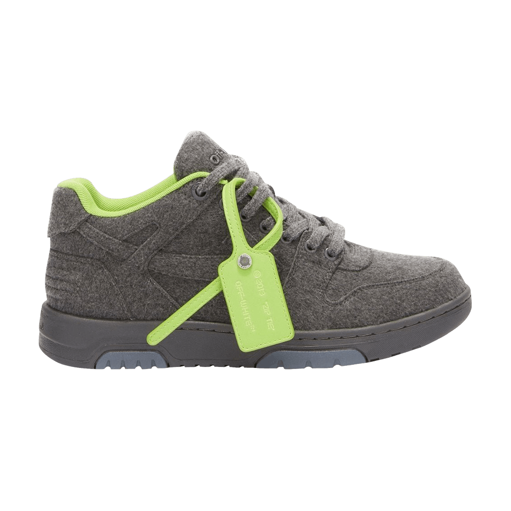 Off-White Out of Office 'Dark Grey Fluorescent Green'
