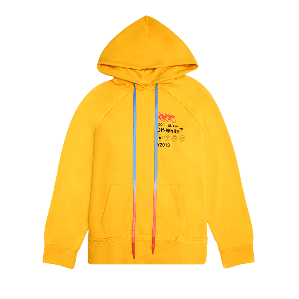 Off-White Industrial Y013 Incomplete Hoodie 'Yellow'
