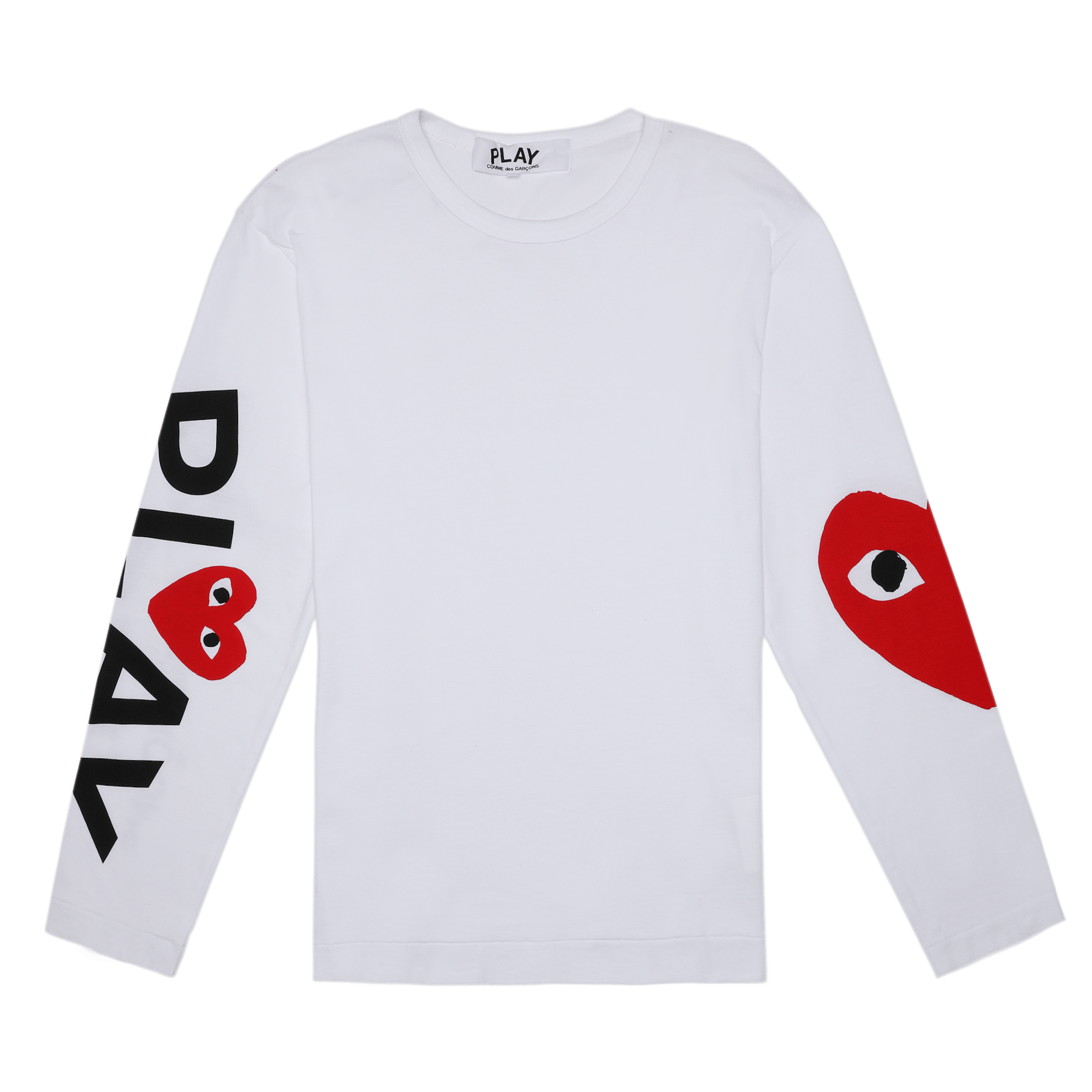 Comme des Garçons PLAY Logo Long-Sleeve Shirt 'White'