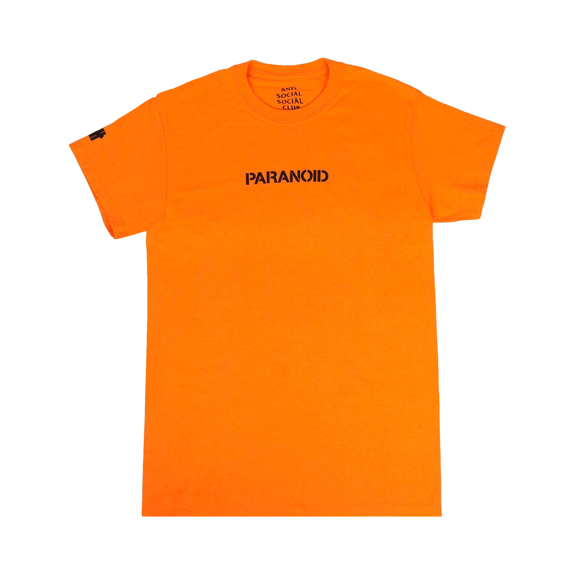 Anti Social Social Club x Undefeated Paranoid Logo T-Shirt 'Orange'