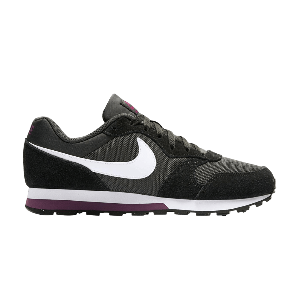 Pre-owned Nike Wmns Md Runner 2 'anthracite Bordeaux' In Black