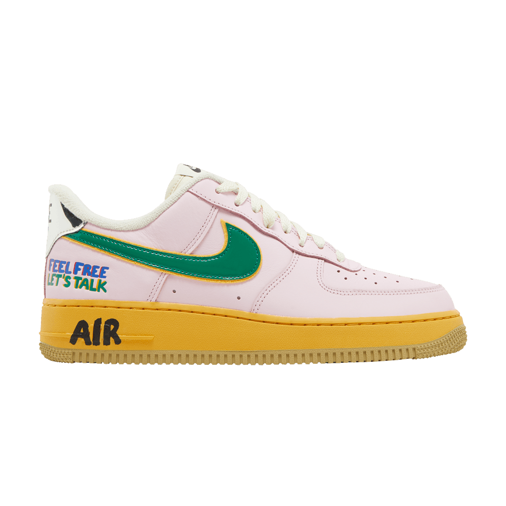 Pre-owned Nike Air Force 1 Low 'feel Free, Let's Talk' In Pink