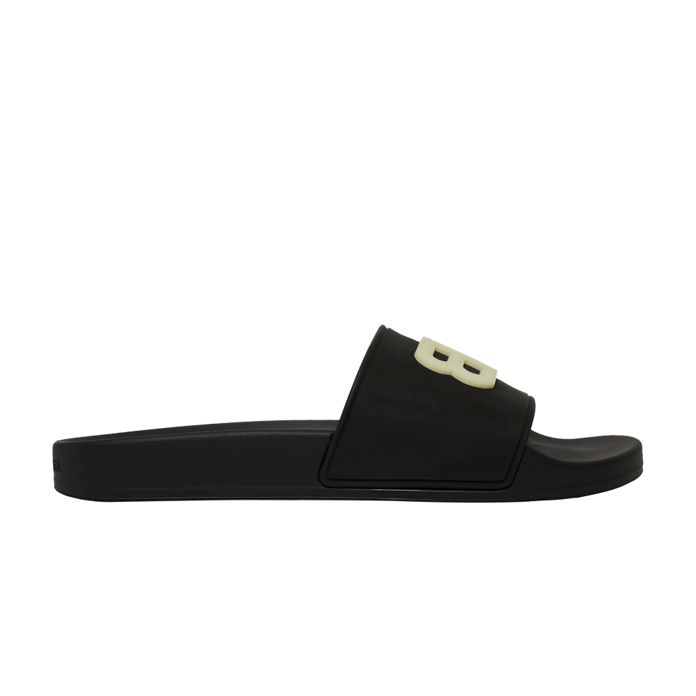 Balenciaga Wmns Pool Slides 'Black Glow'