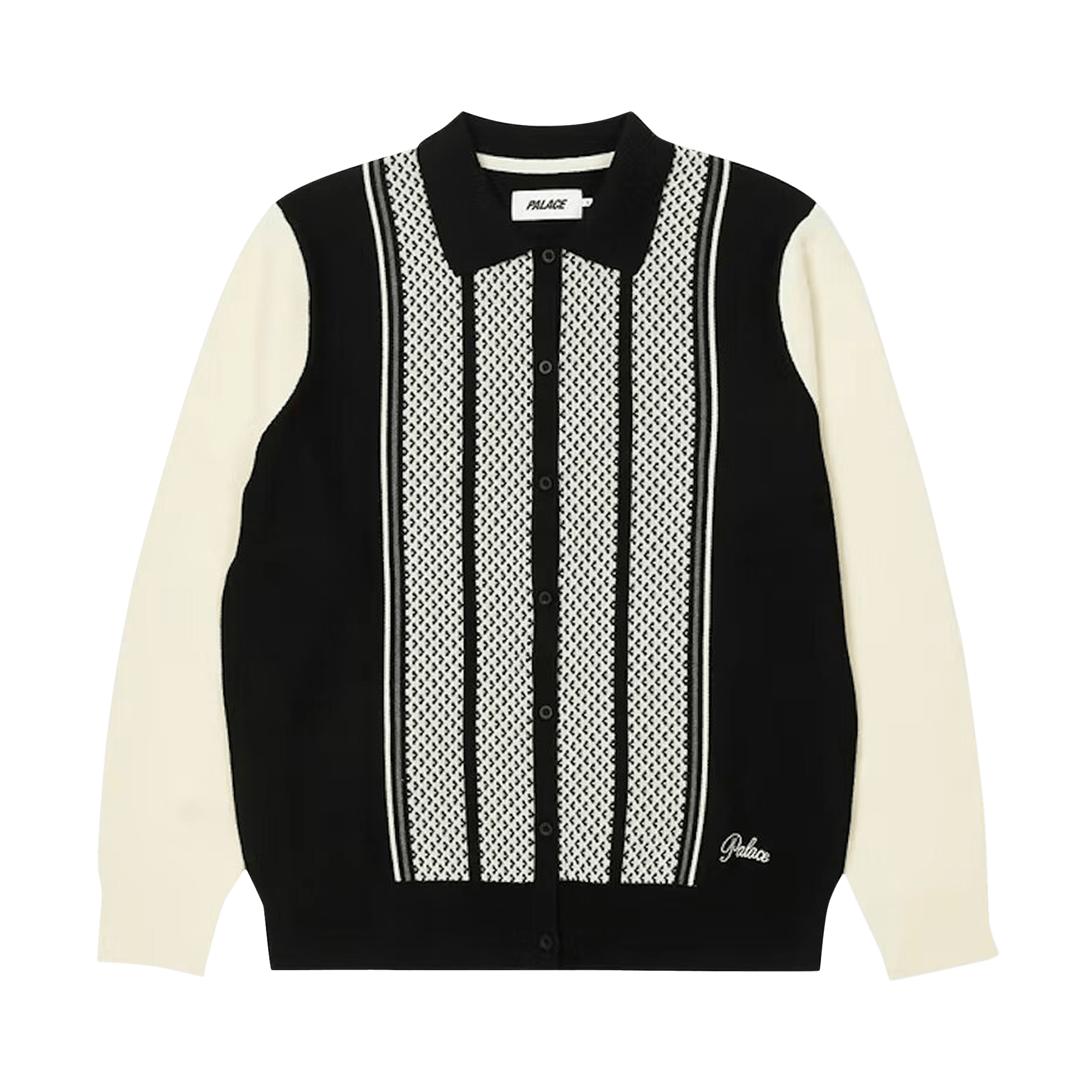 Palace London Knitted Polo 'Black'