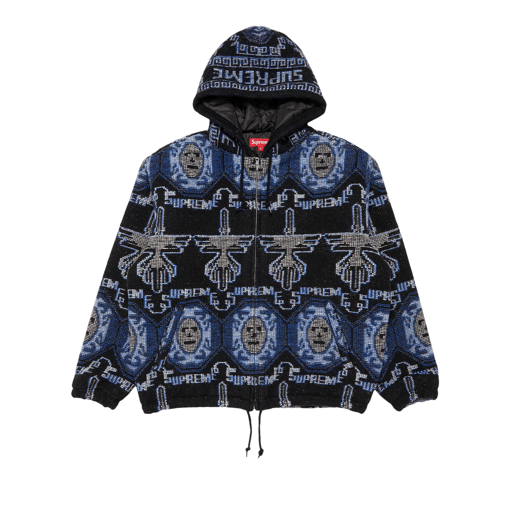 Pre-owned Supreme Woven Hooded Jacket 'blue'