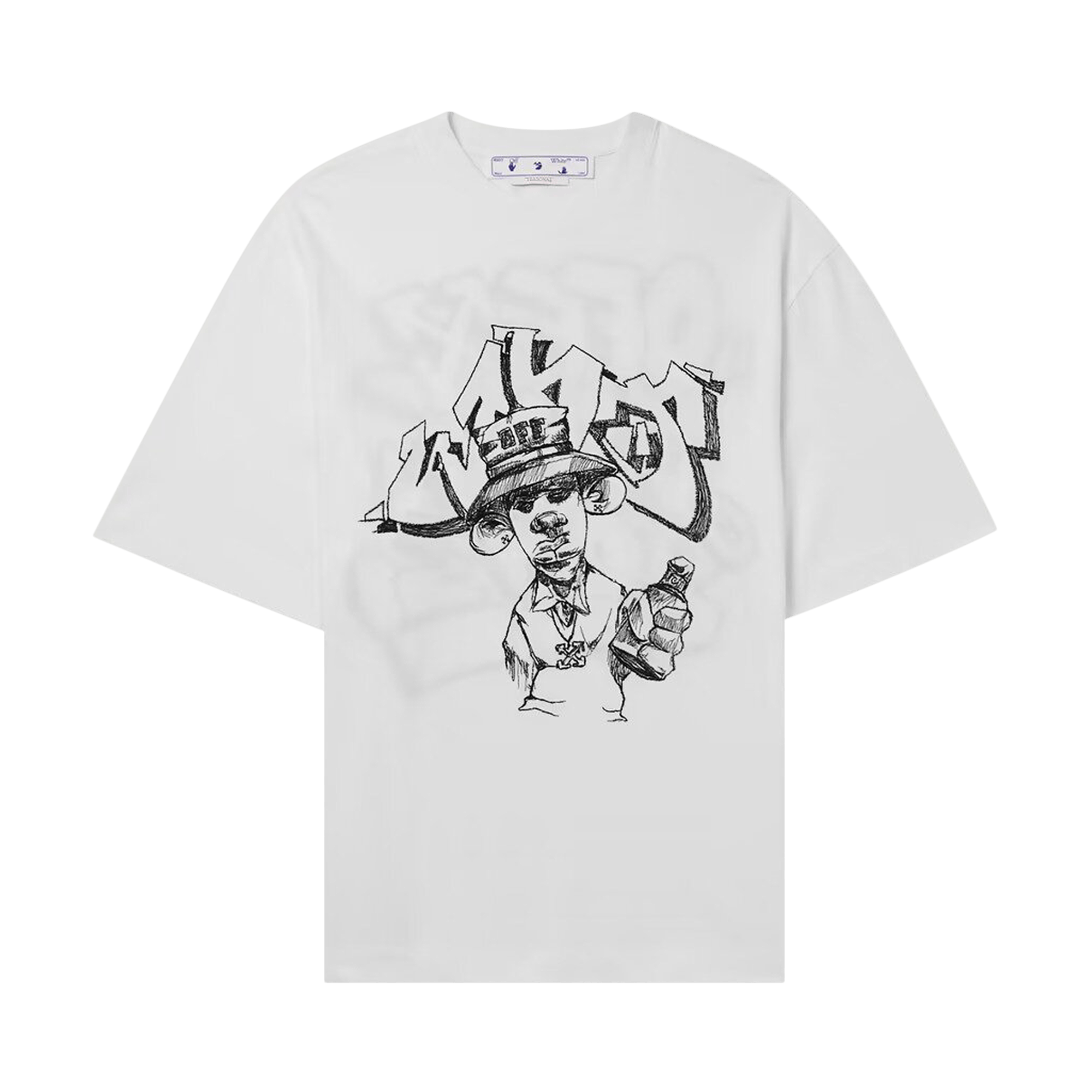 Off-White Graff Freest Over Skate Short-Sleeve Tee 'White/Black'