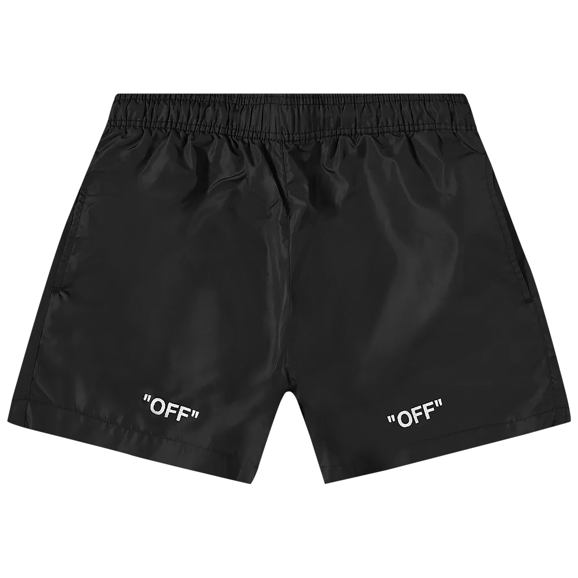 Off-White Off Quote Swim Short 'Black/White'