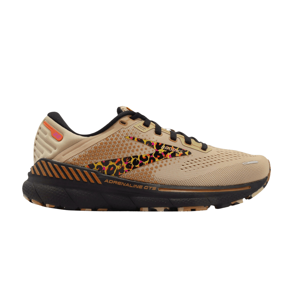 Pre-owned Brooks Wmns Adrenaline Gts 22 'khaki Leopard' In Tan