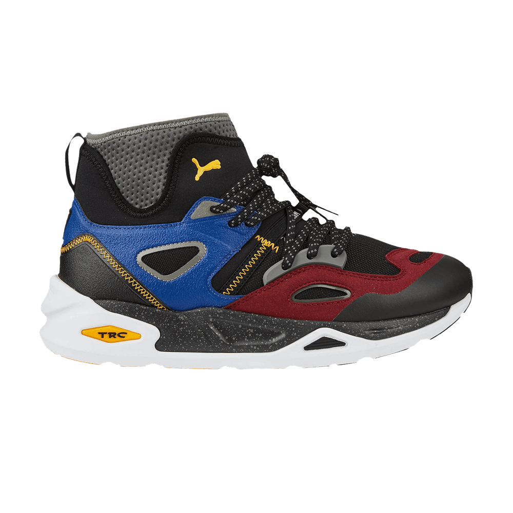 Pre-owned Puma Trc Blaze Mid 'black Burgundy Blue'