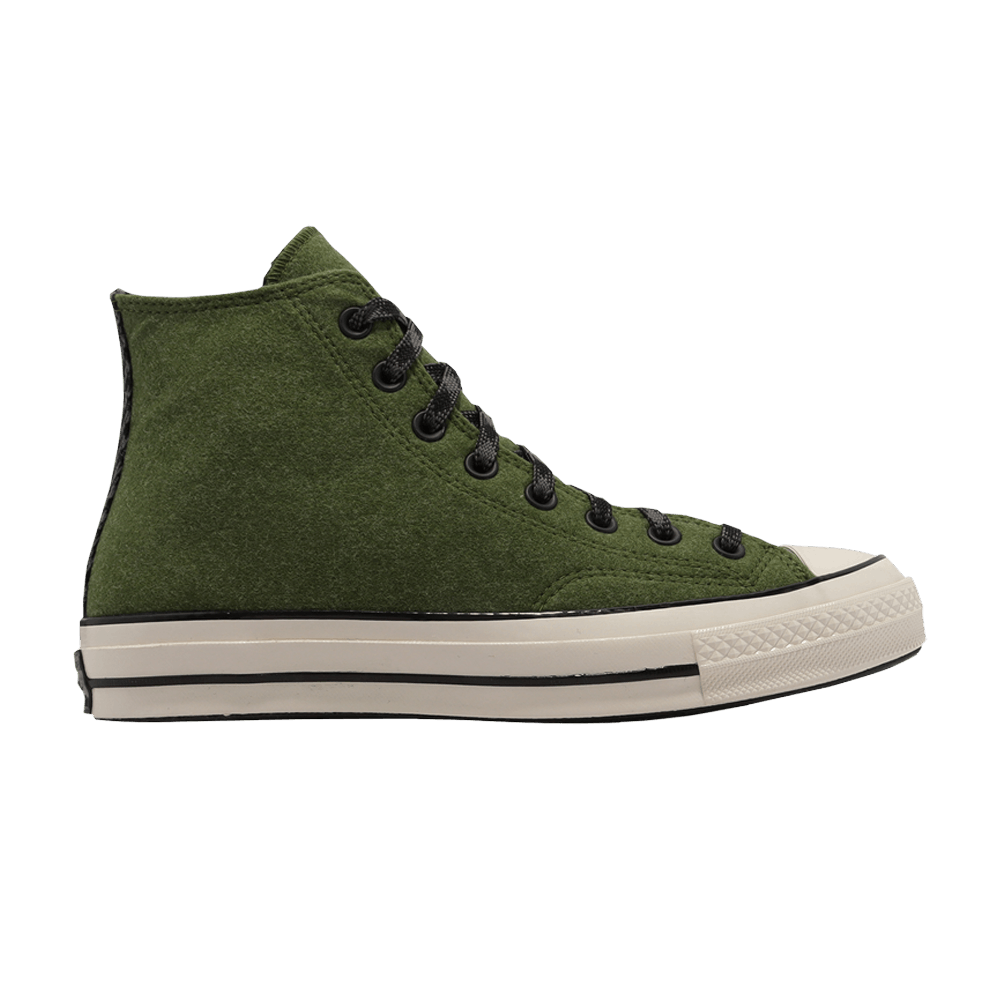 Pre-owned Converse Chuck 70 High Flannel 'green'