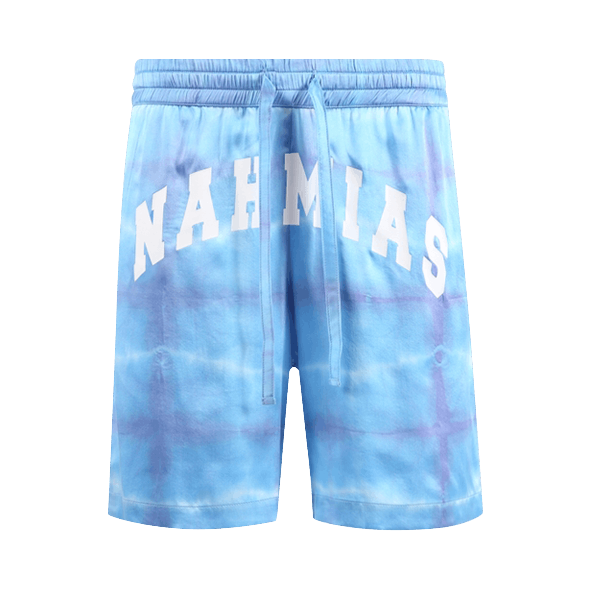 Pre-owned Nahmias X Webster Tye Dye Silk Shorts 'blue'