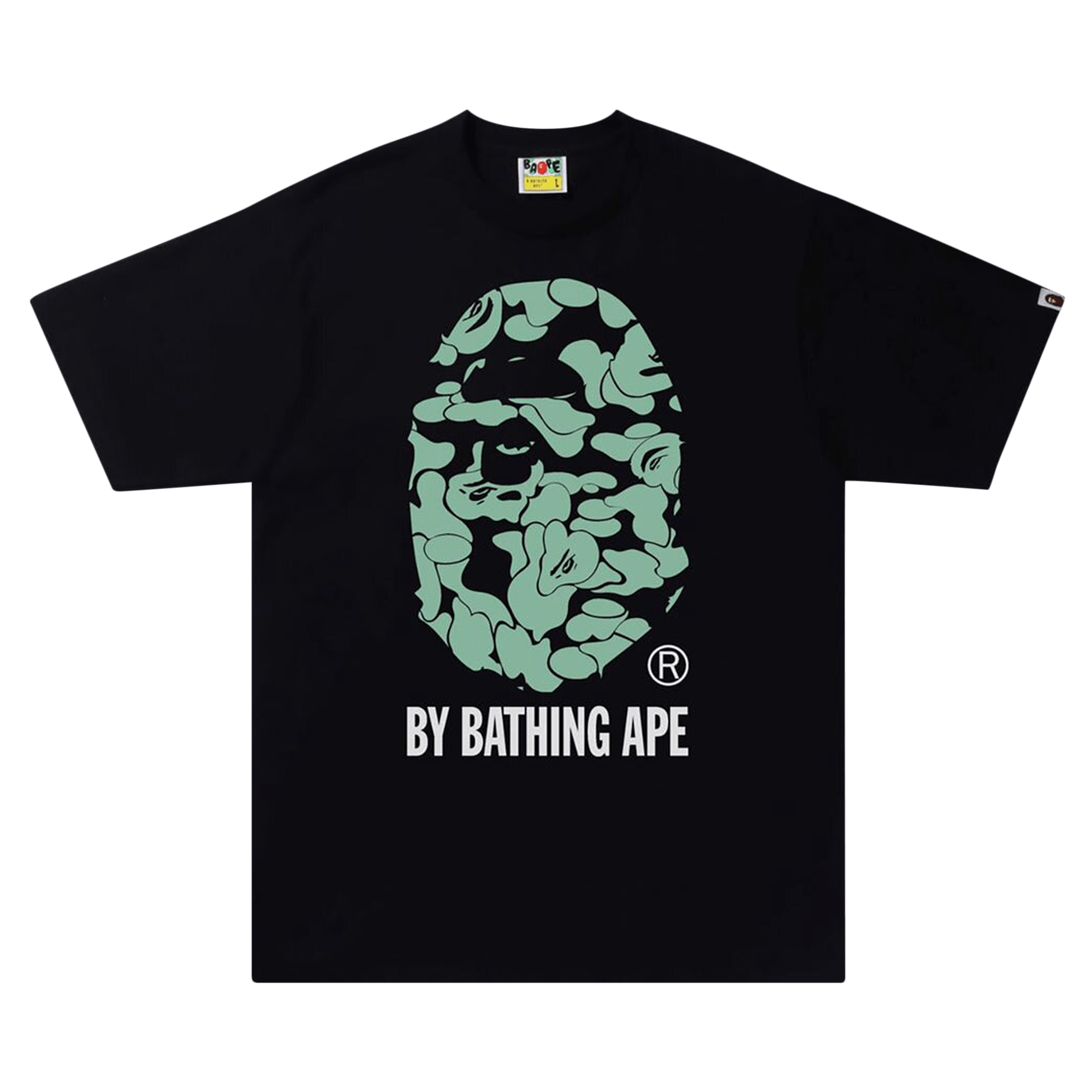 BAPE Text Code Camo By Bathing Ape Tee 'Black'