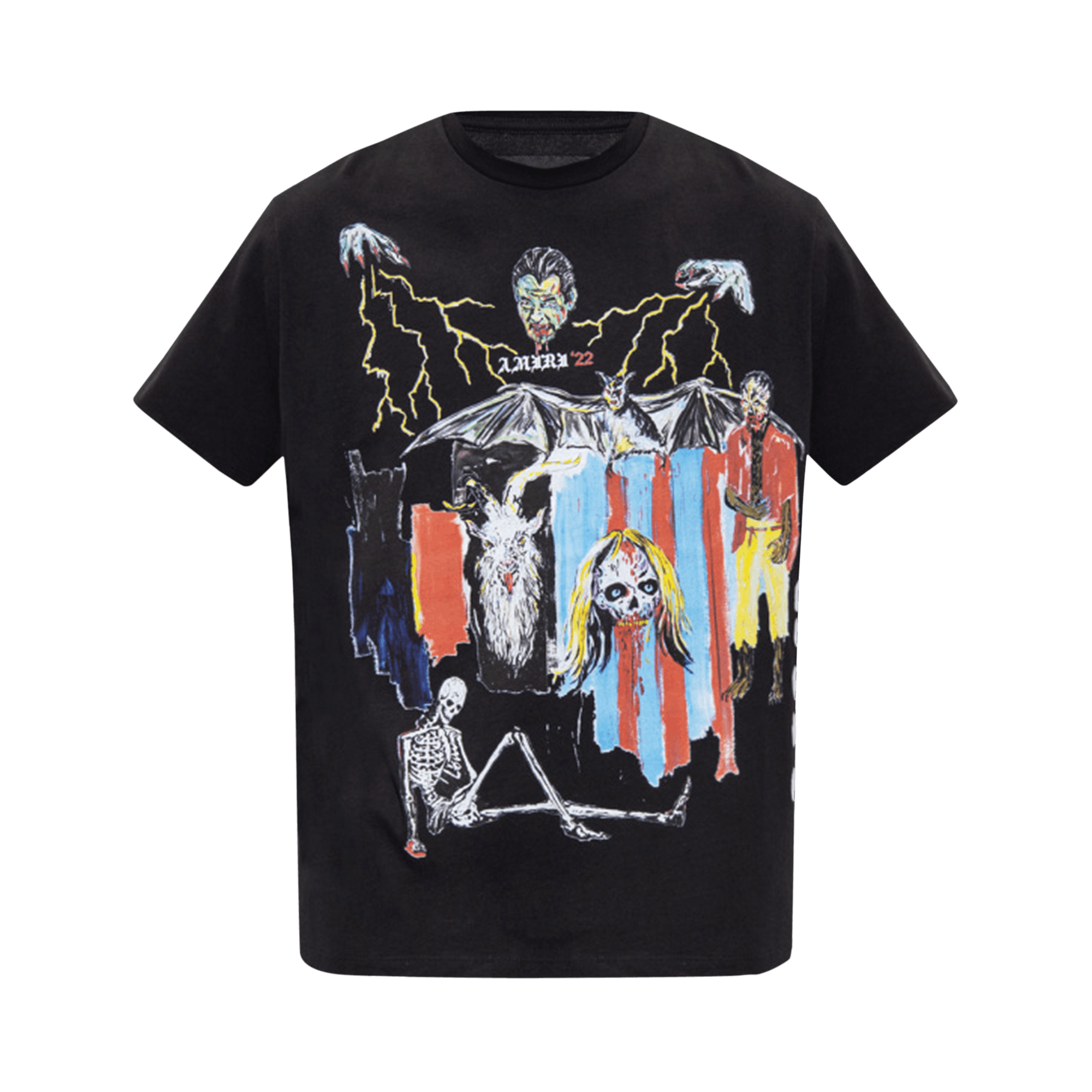 Pre-owned Amiri X Wes Lang Blood 38 Tee 'black'