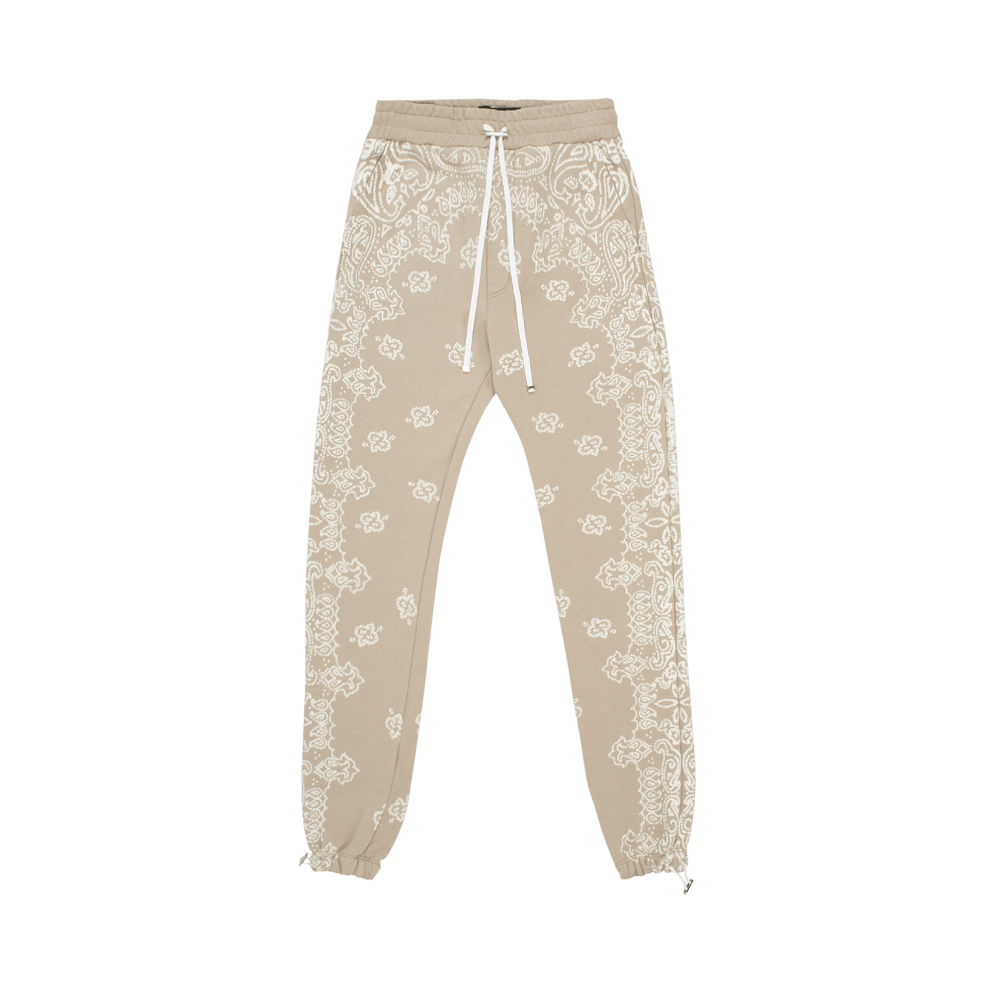 Pre-owned Amiri Bandana Bleach Sweatpants 'crockery' In Tan
