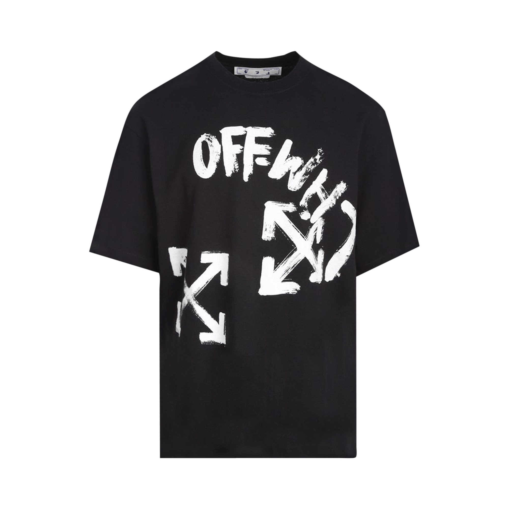 Pre-owned Off-white Paint Script Over Skate Short-sleeve Tee 'black/white'