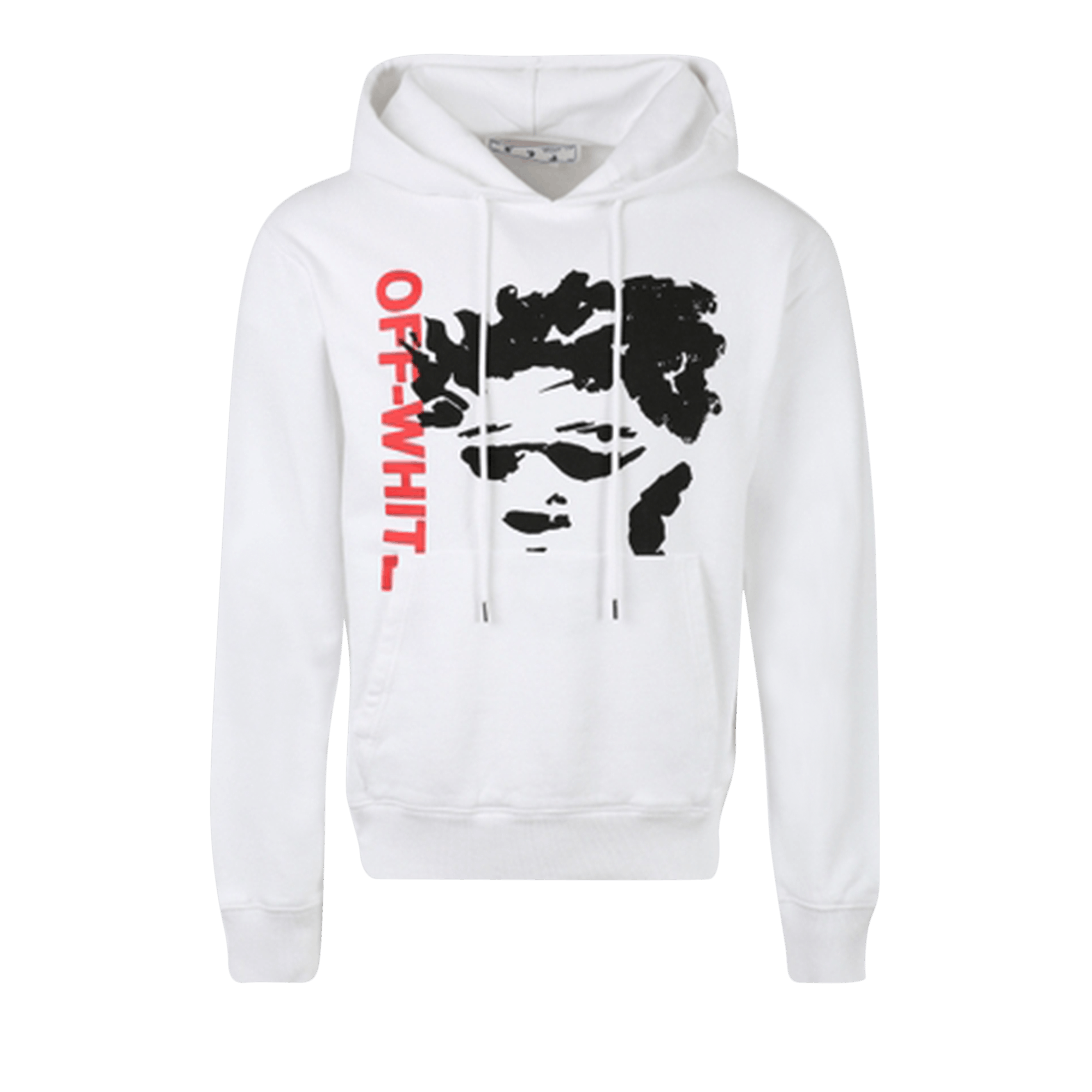 Pre-owned Off-white Face Arrow Slim Hoodie 'white/black'