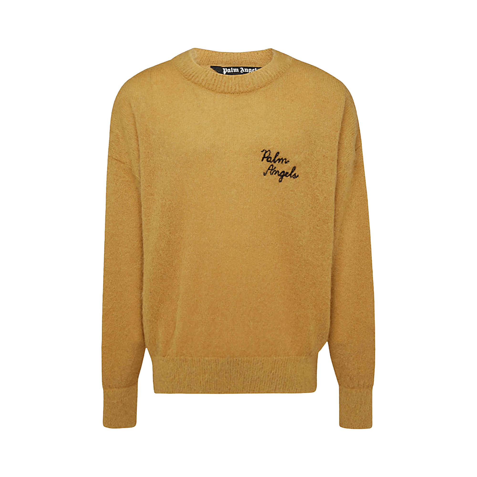 Pre-owned Palm Angels The Palm Sweater Intarsia 'beige/yellow' In Tan