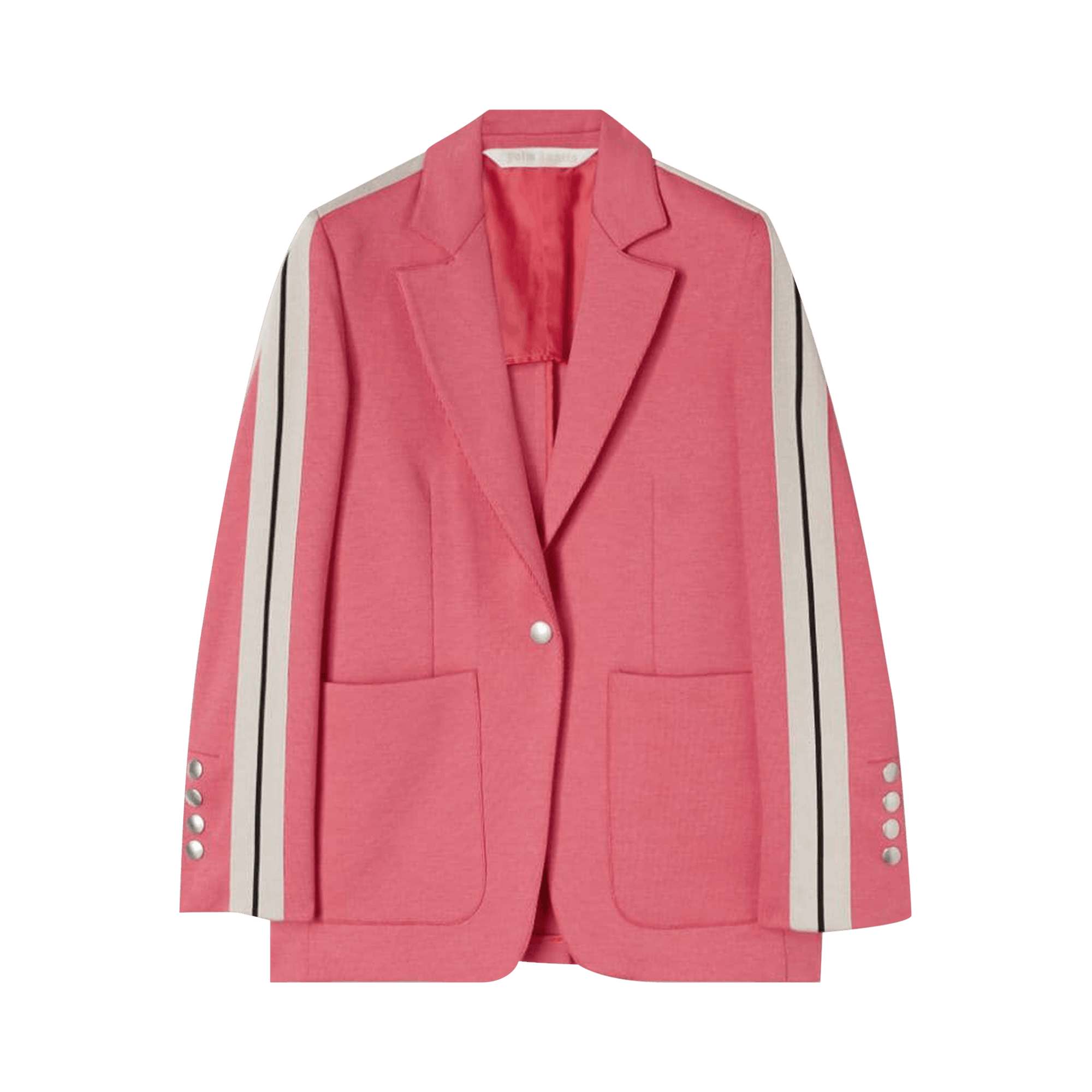 Pre-owned Palm Angels Track Blazer 'fuchsia/white' In Pink