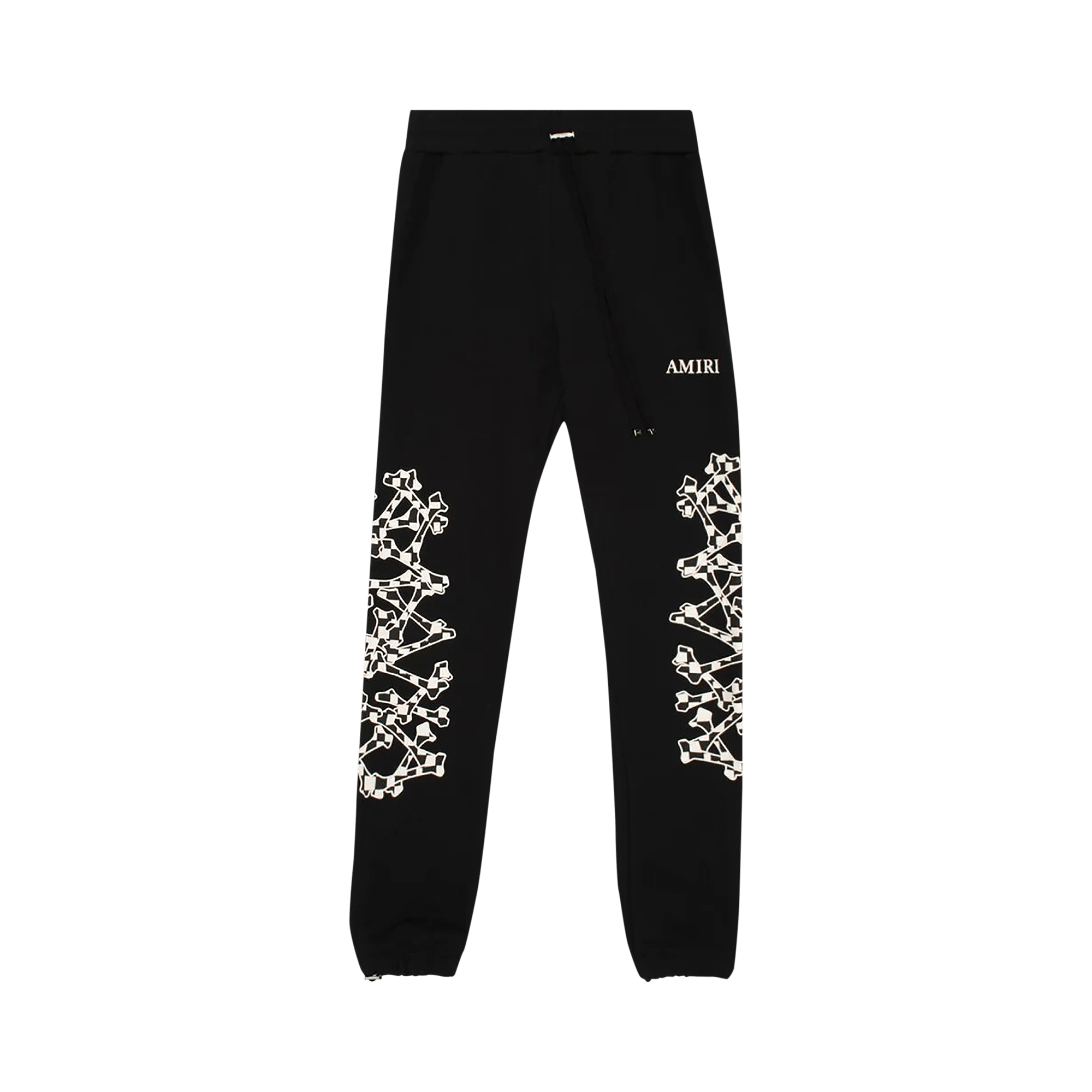 Pre-owned Amiri Checkered Bones Sweatpant 'black'