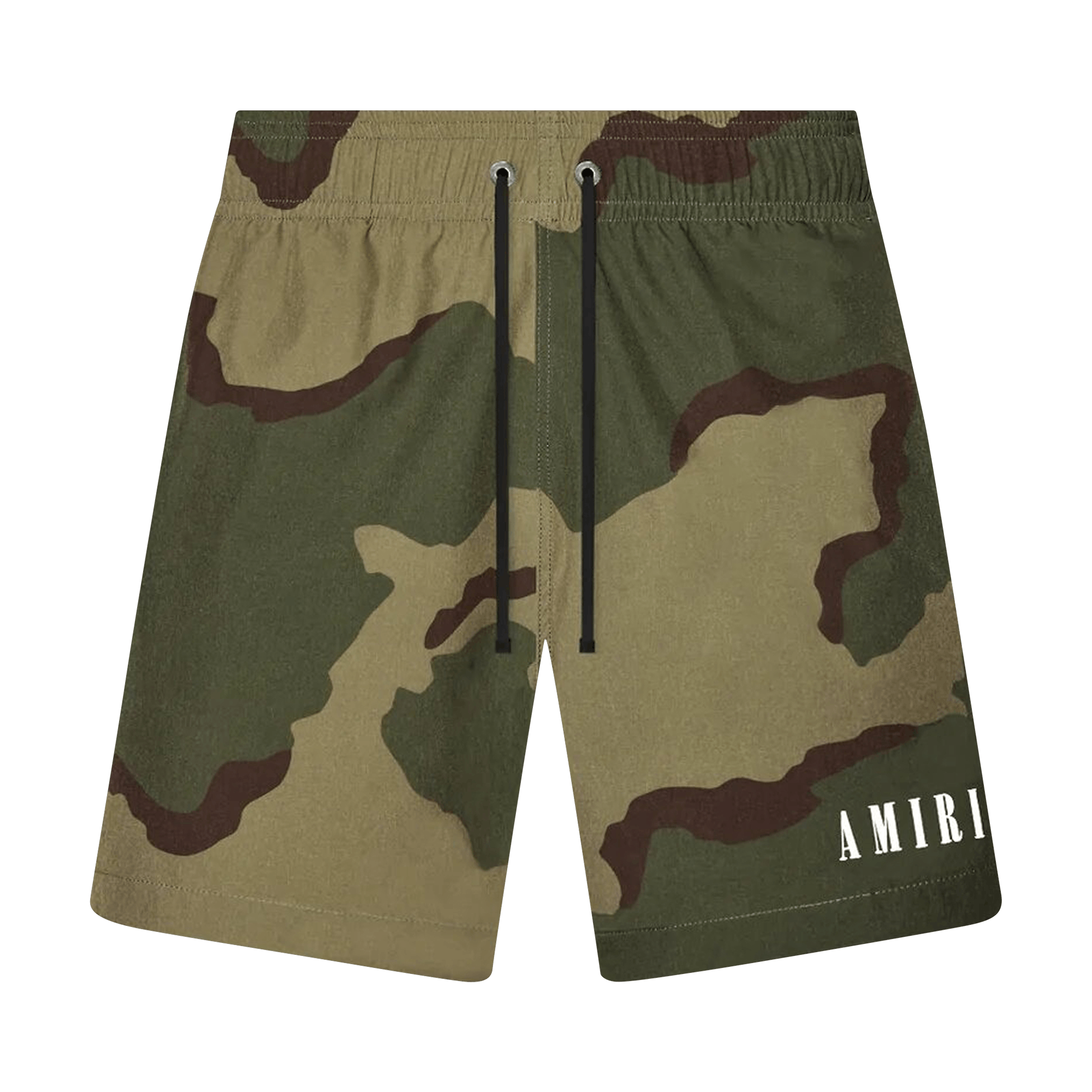 Pre-owned Amiri Camo Swimtrunk 'military Green'