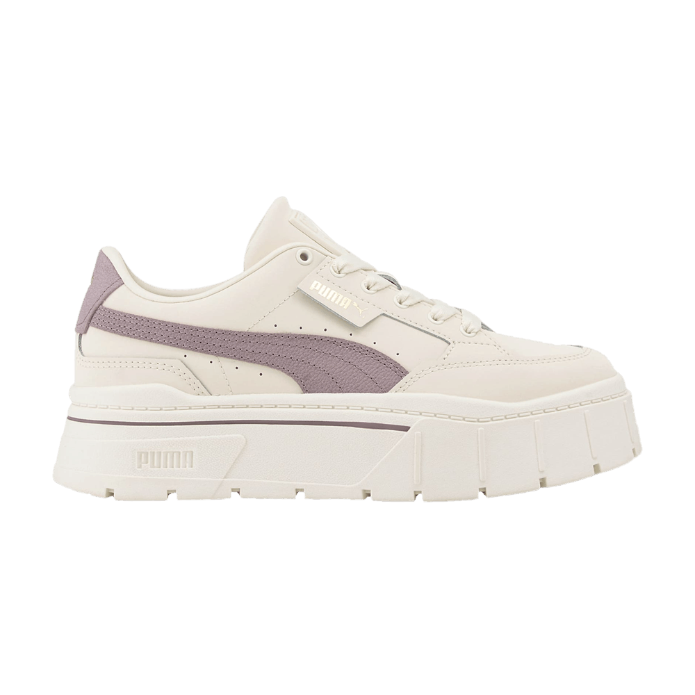 Pre-owned Puma Wmns Mayze Stack Premium 'whisper White Lilac'
