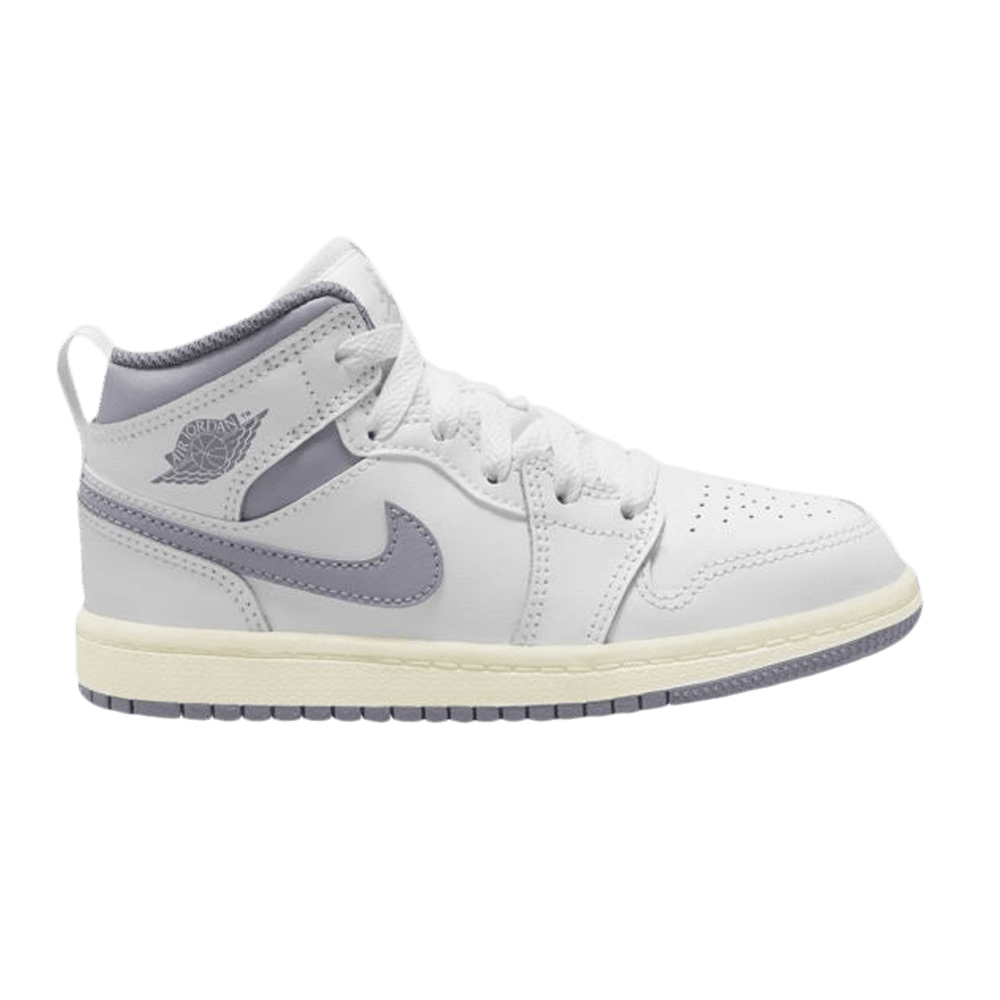 Pre-owned Air Jordan 1 Mid Ps 'neutral Grey' In White
