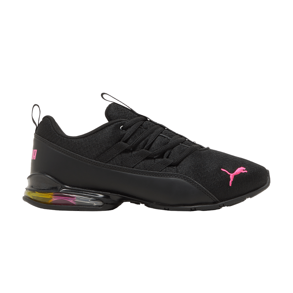 Pre-owned Puma Wmns Riaze Prowl Rainbow 'black Luminous Pink'