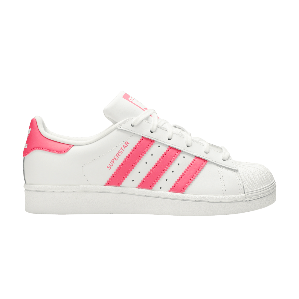 Adidas Superstar J 'White Real Pink'