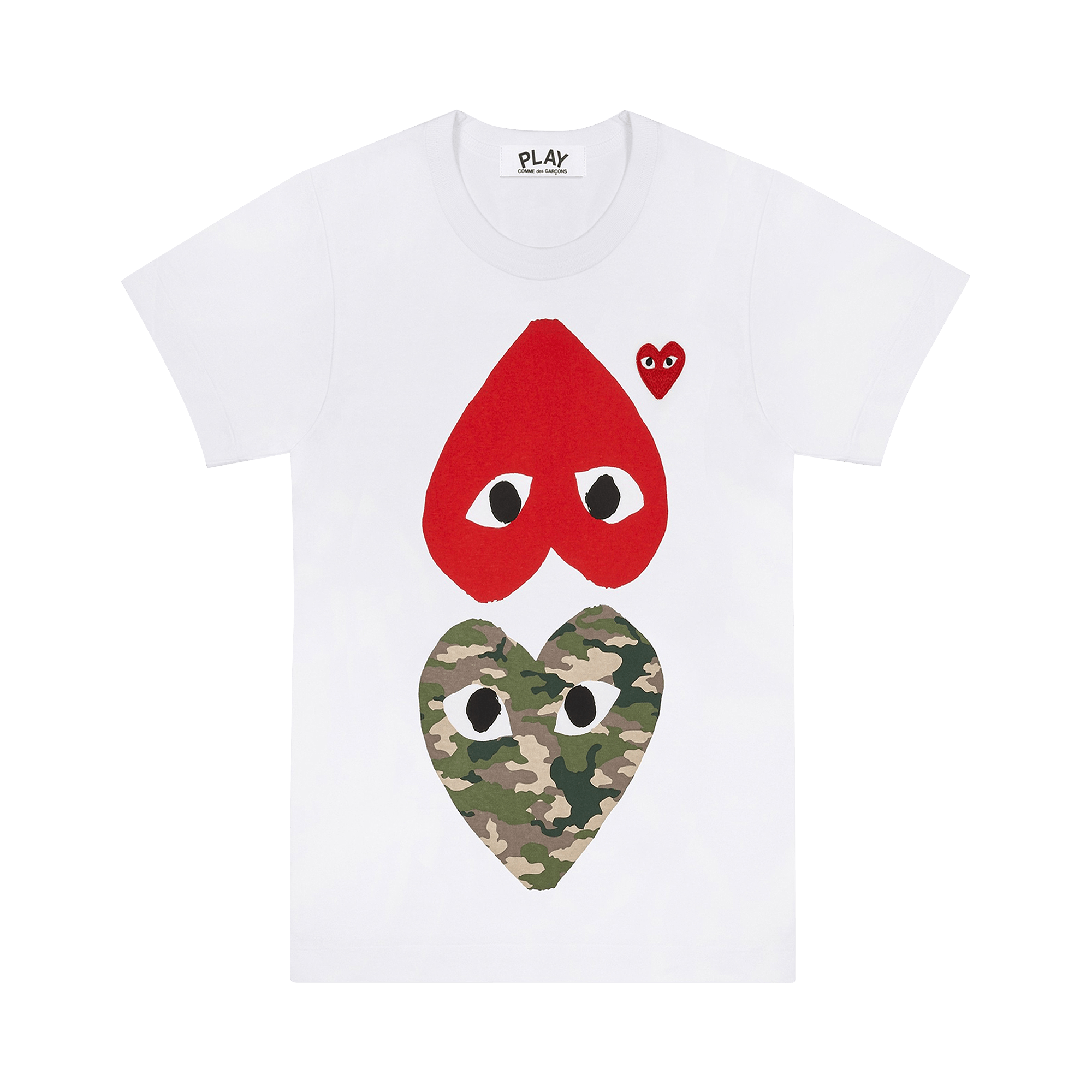 Comme des Garçons PLAY Upside Down Camo T-Shirt 'White'