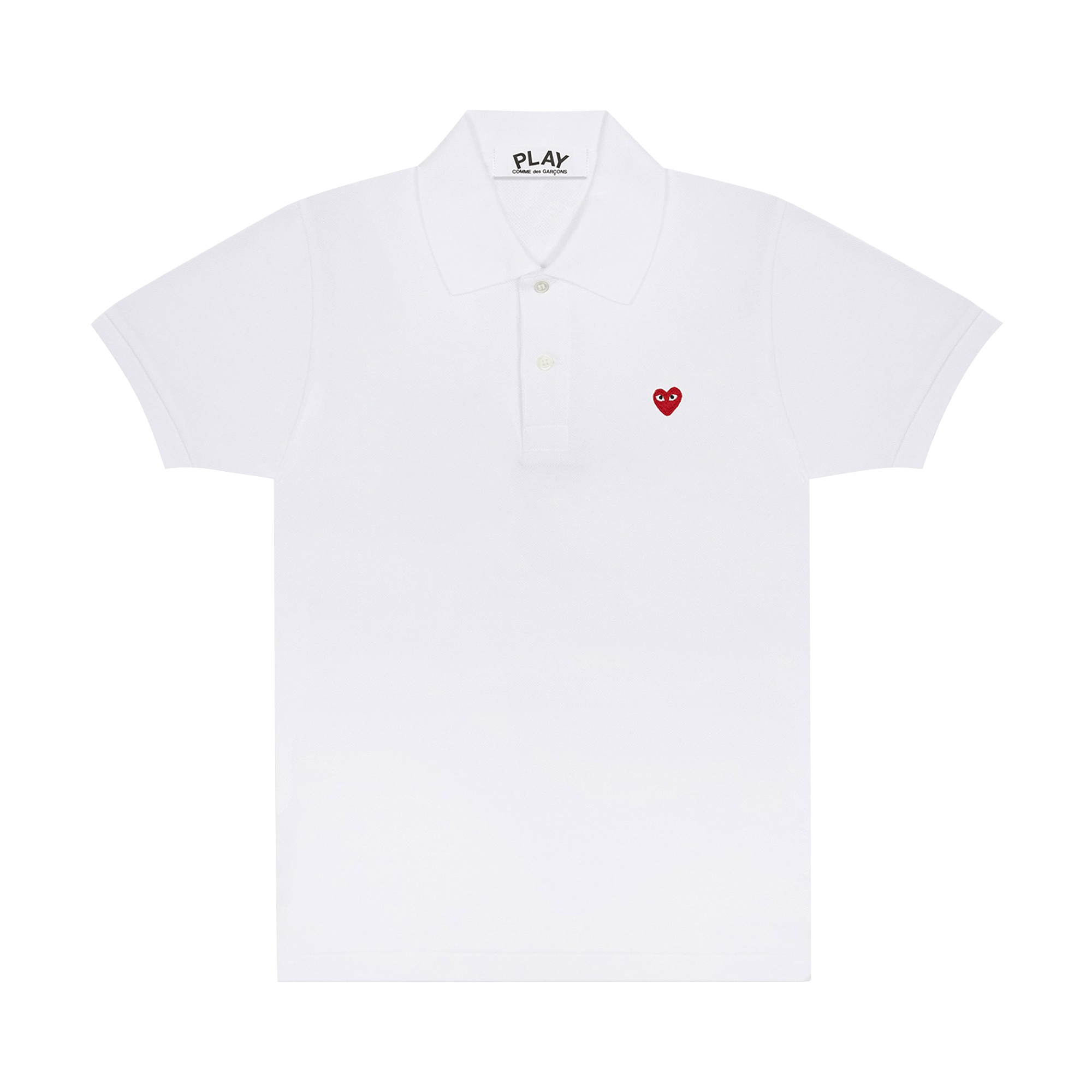Comme des Garçons PLAY Polo T-Shirt 'White'