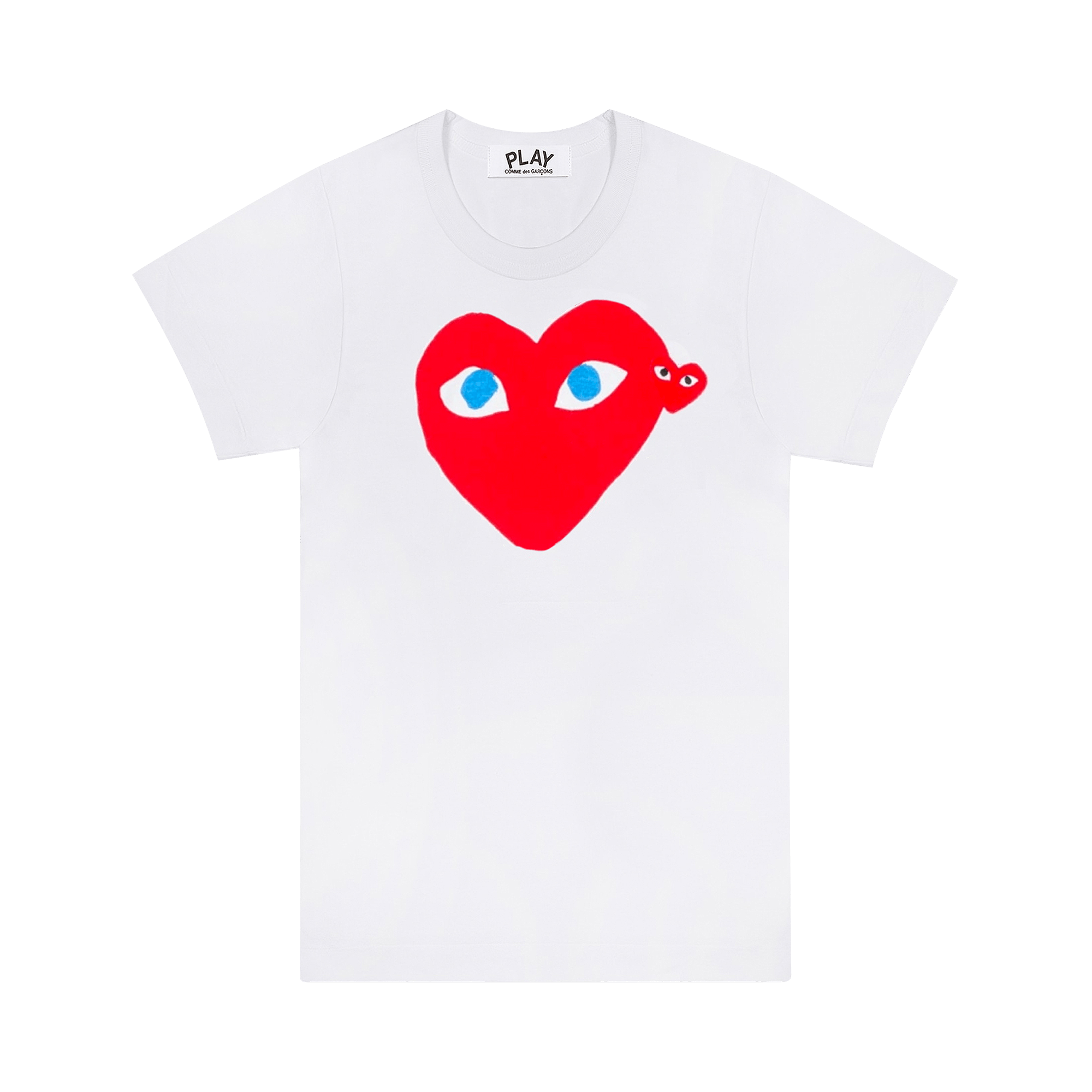 Comme des Garçons PLAY T-Shirt 'White / Red / Blue'