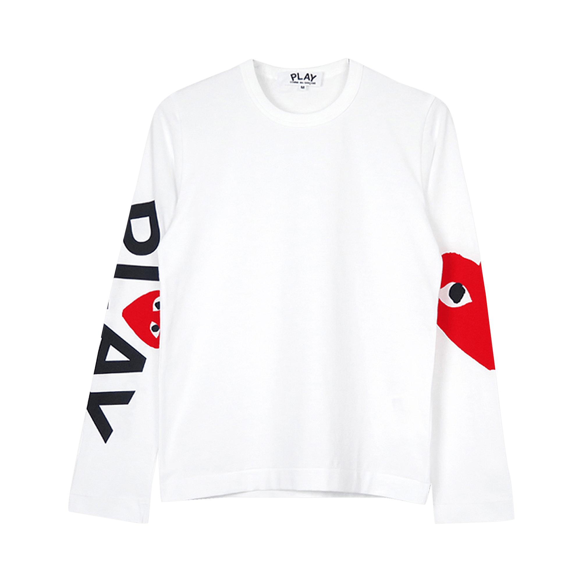 Comme des Garçons PLAY Oversized Heart Long-Sleeve T-Shirt 'White'